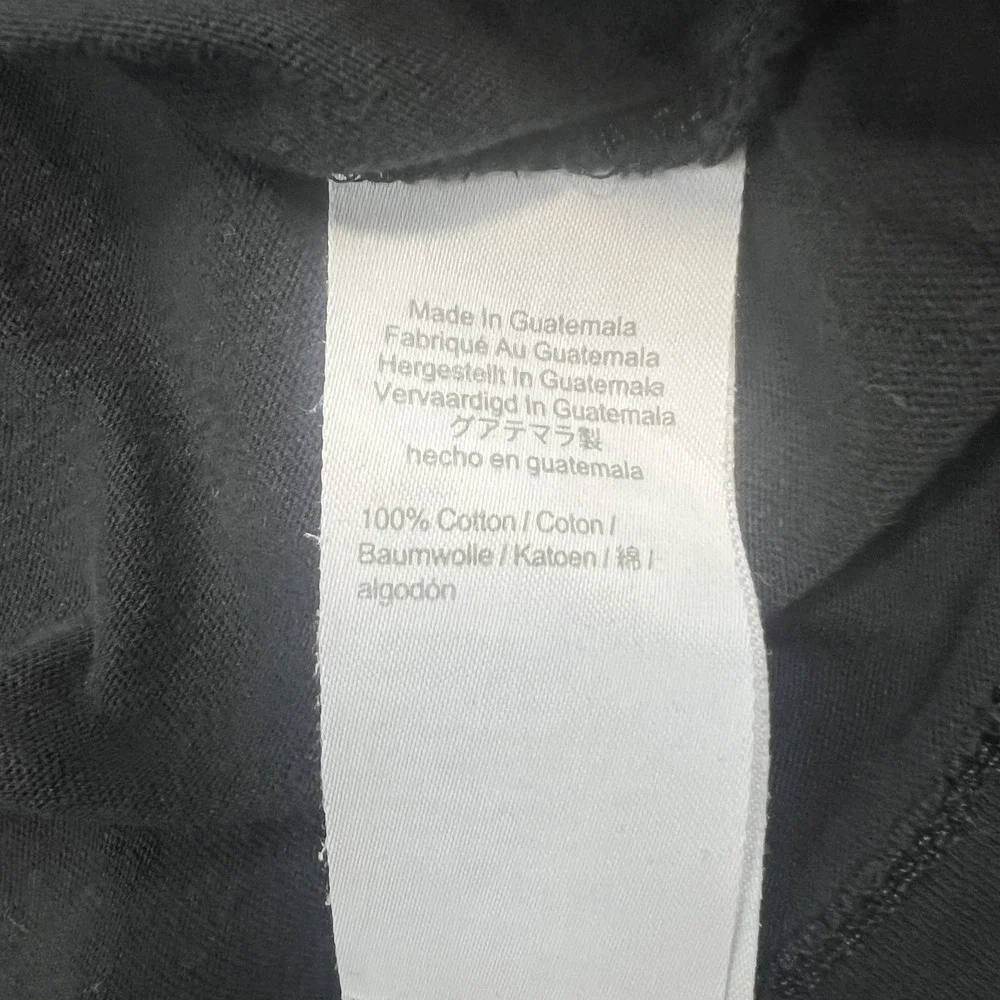 J. Crew Essential Tee Large Black Cotton Minimalist Short Sleeve Crewneck Shirt